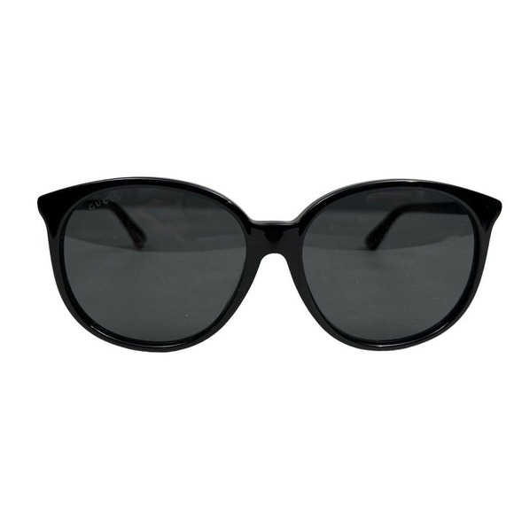 Gucci Round Sunglasses‎ GG0261SA Solar Black Solid Frame Women 144MM main image 5